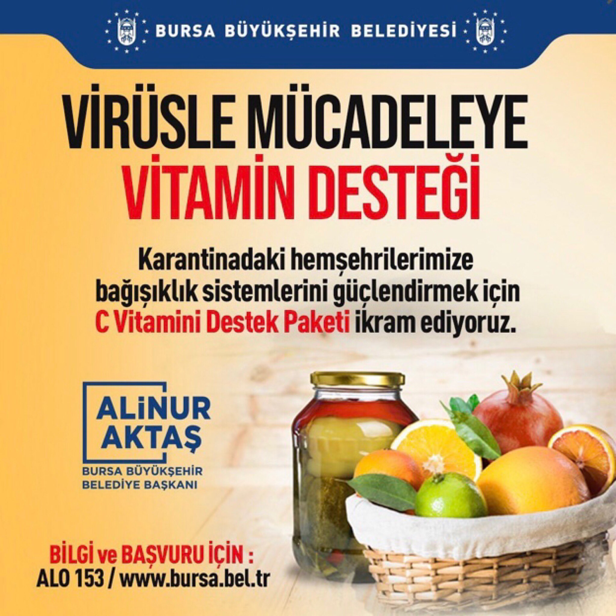 بلدية بورصة التركية تبدأ بتوزيع "سلة الفيتامينات"