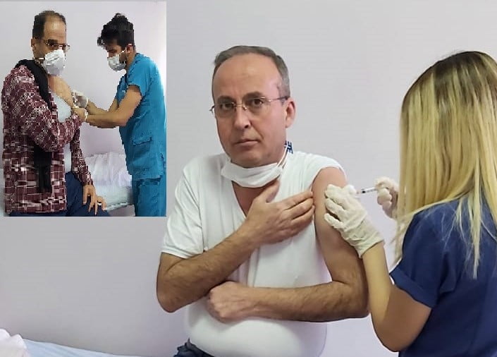 الأطباء السوريين في غازي عنتاب يتلقون لقاح كورونا: ضمن الحملة التي أطلقتها وزارة الصحة التركية لتطعيم العاملين في المجال الصحي في الدرجة
