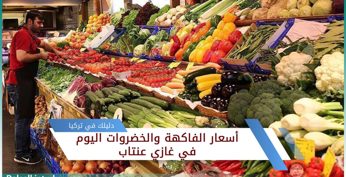 أسعار الفاكهة والخضروات اليوم في تركيا غازي عنتاب