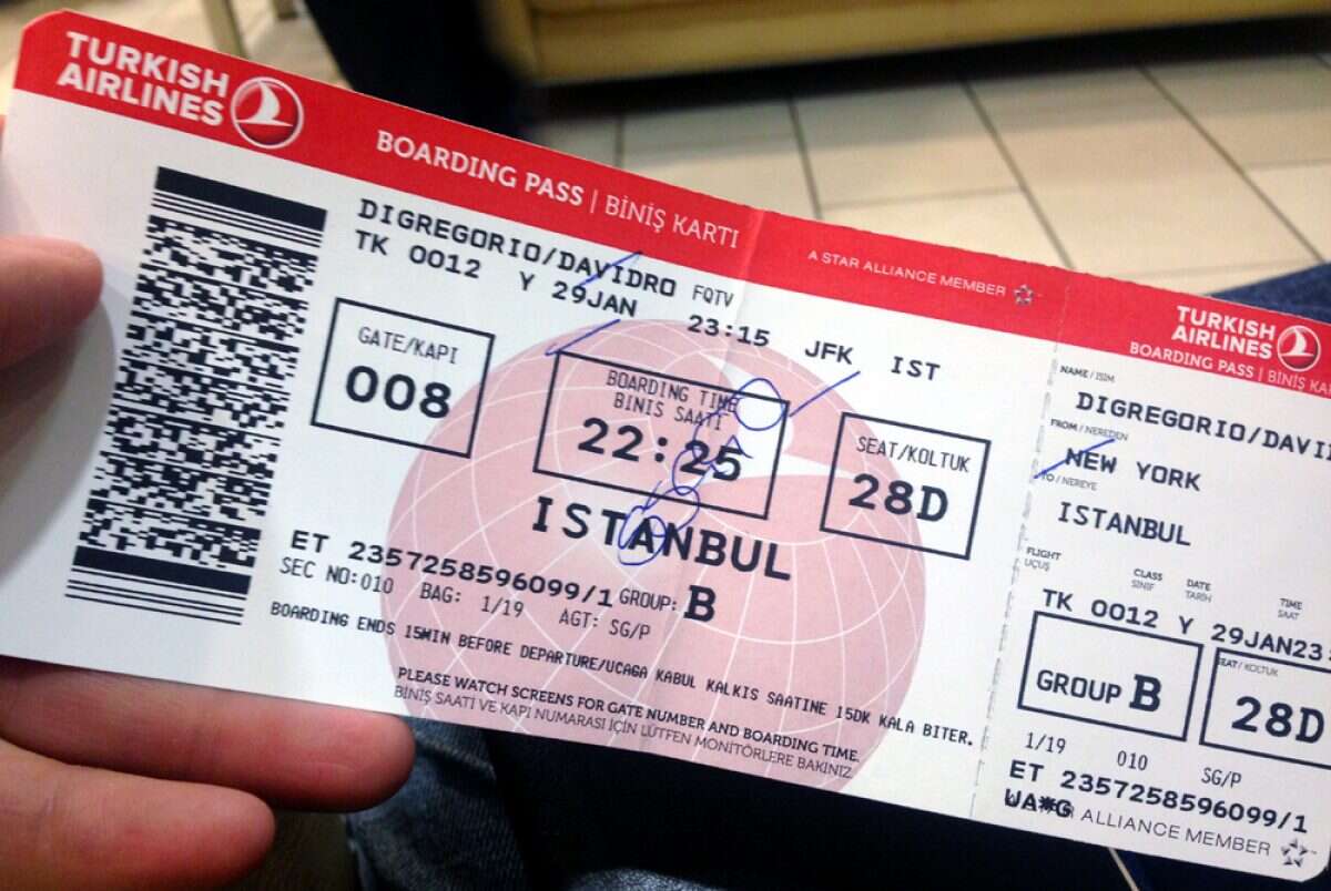 اسعار تذاكر طيران تركيا ذهاب وعودة