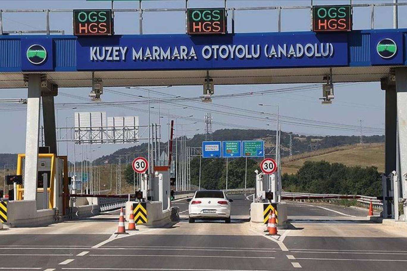 الغرامة المفروضة على المرور من الطرق السريعة التركية