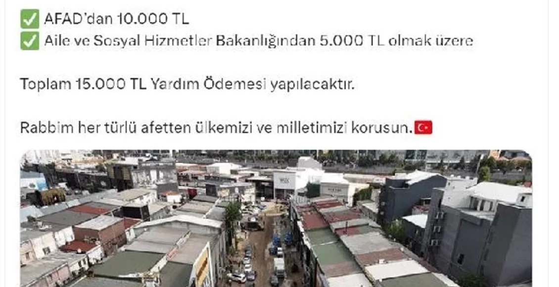 مساعدات فيضانات اسطنبول