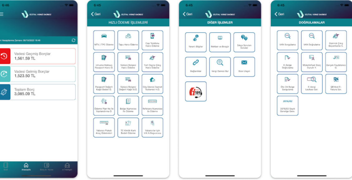 تطبيق معرفة الضرائب في تركيا GİB