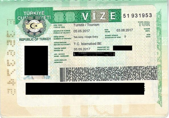 تأشيرة تركية- الحصول على التأشيرة التركية
