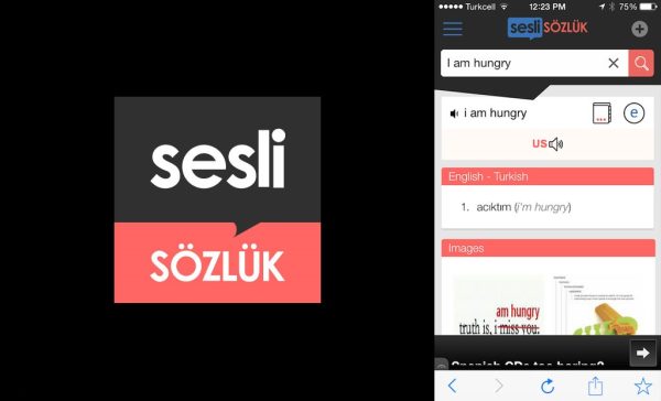تطبيق سيسلي سوزلوك Sesli Sözlük في تركيا