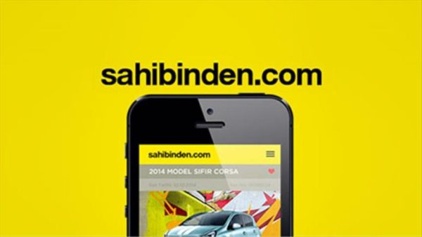 موقع ساهبندان Sahibinden على إحدى الهواتف المحمولة.