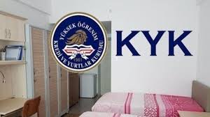 إحدى الغرف في السكن الجامعي KYK الحكومي في تركيا