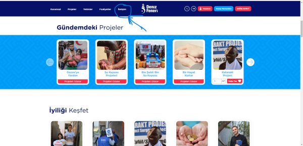 كيفية التقديم على المساعدة من خلال الموقع الرسمي لمنظمة Deniz Feneri