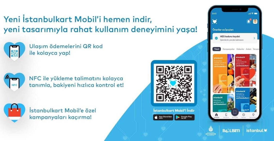 تطبيق كرت إسطنبول للمواصلات العامة (İstanbulkart)